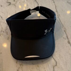 Under Armour Black and Silver Sports Visor
